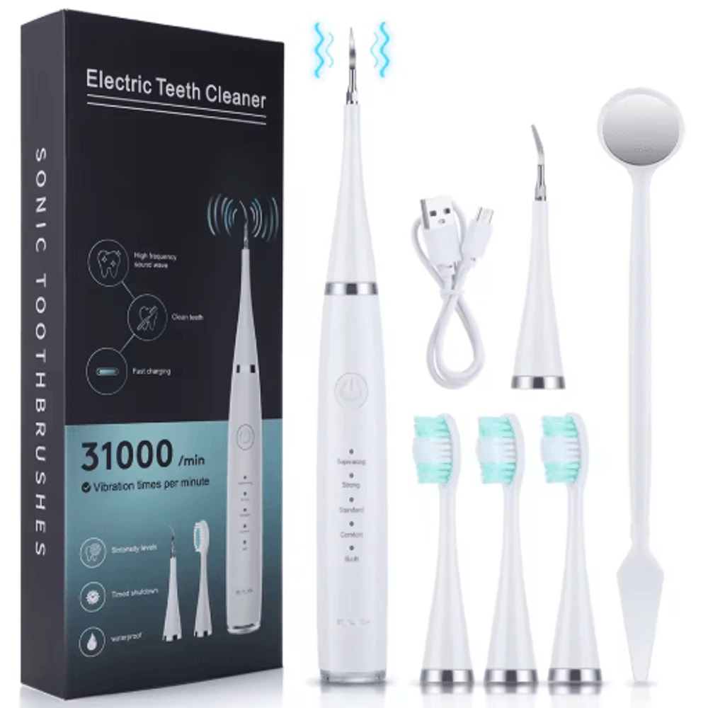 Sonic Electric Toothbrush Teeth Whitening Kit Dental Cleaner For Coffee Tea Stain Removal 3