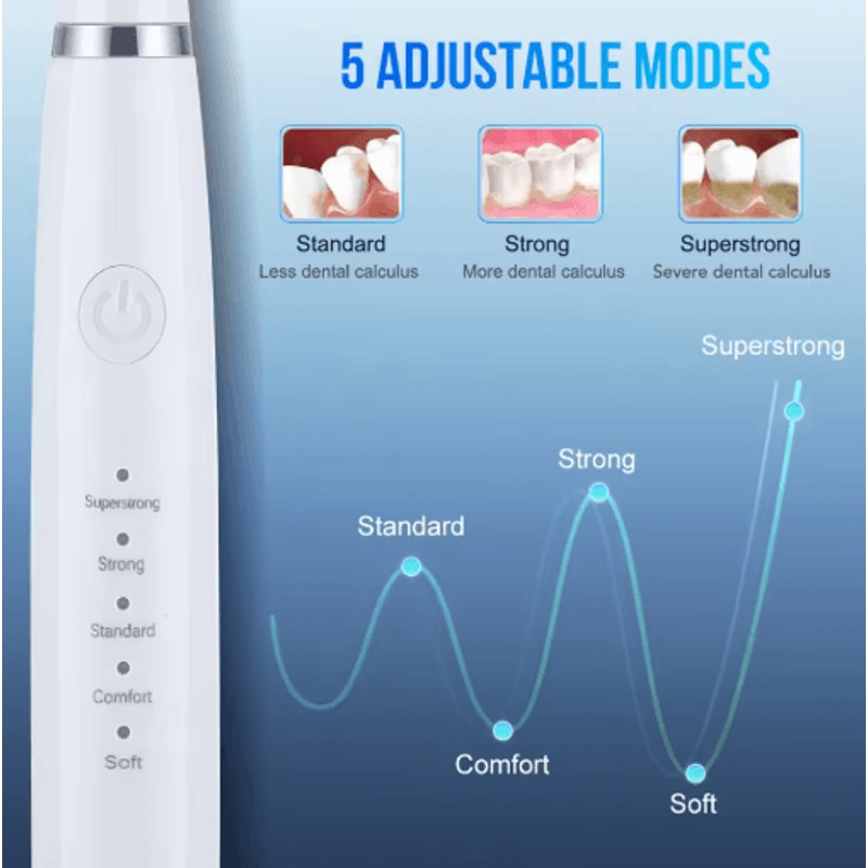 Sonic Electric Toothbrush Teeth Whitening Kit Dental Cleaner For Coffee Tea Stain Removal 5