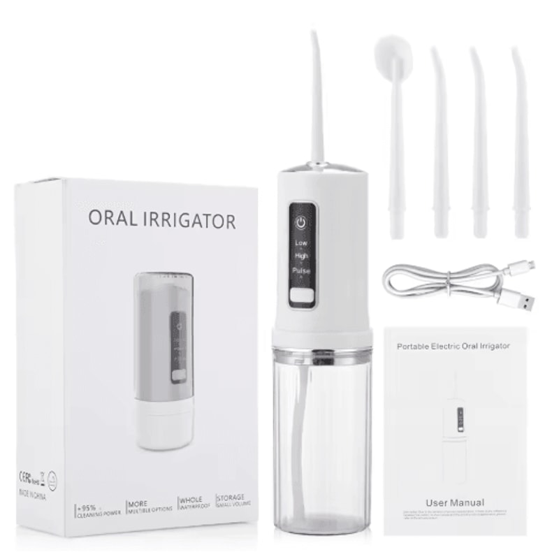 Cordless Water Dental Flosser 3Mode Rechargeable Portable Oral Irrigator IPX7 Waterproof 1