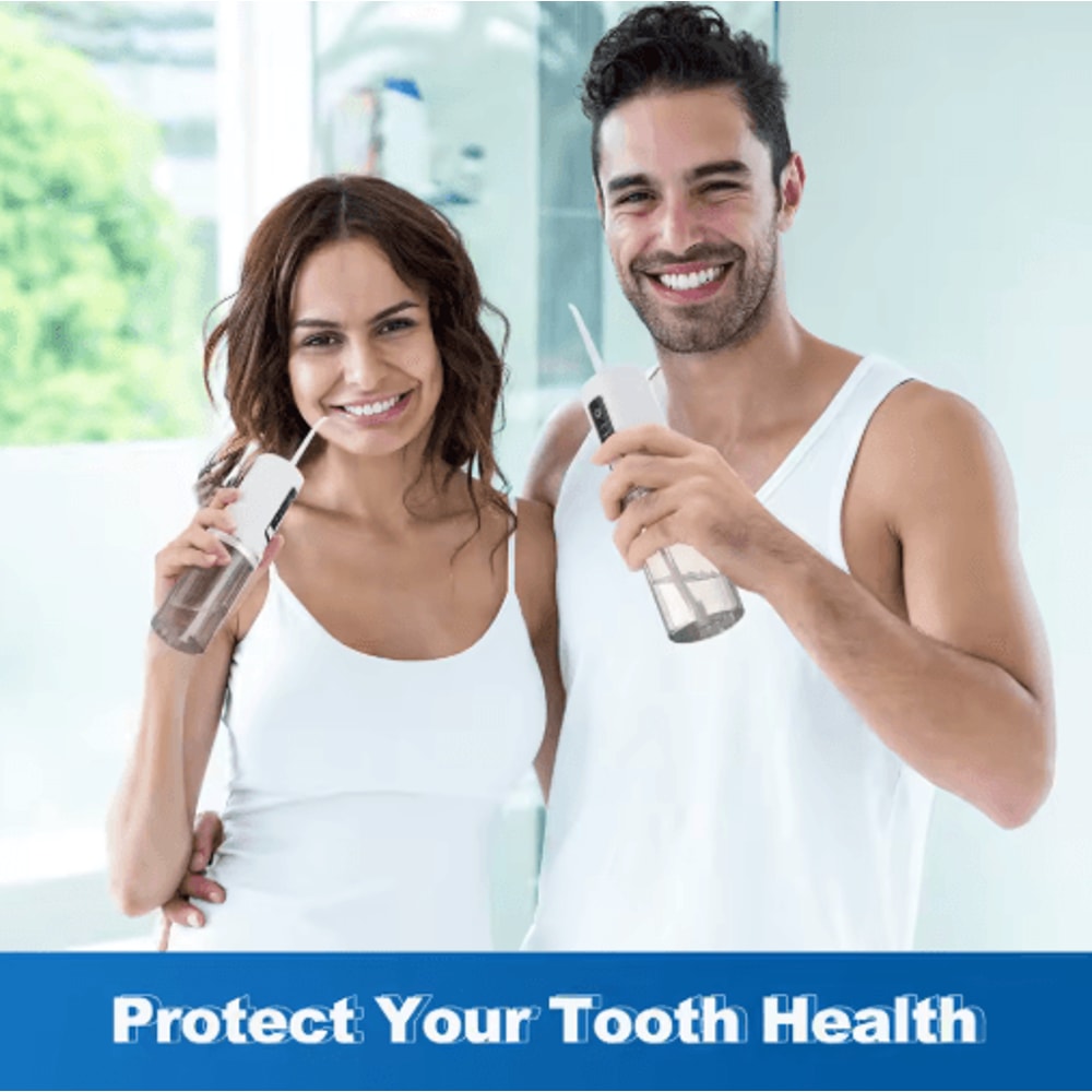 Cordless Water Dental Flosser 3Mode Rechargeable Portable Oral Irrigator IPX7 Waterproof 2