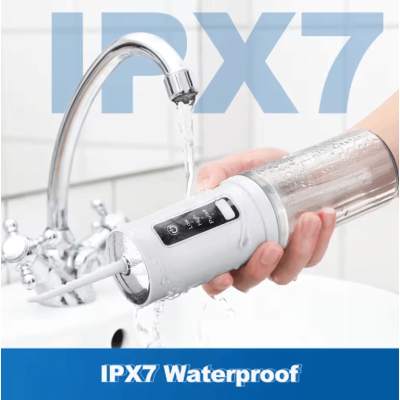Cordless Water Dental Flosser 3Mode Rechargeable Portable Oral Irrigator IPX7 Waterproof 5