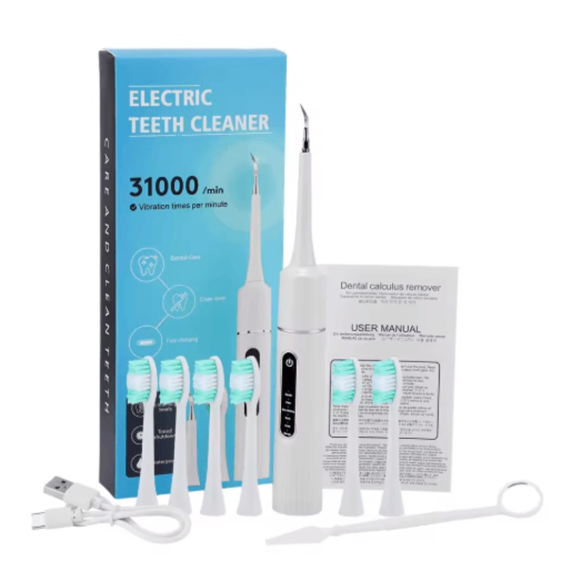Sonic Electric Toothbrush For Adults 31000 VPM Deep Clean With 6 Modes 6 Brush Heads 3