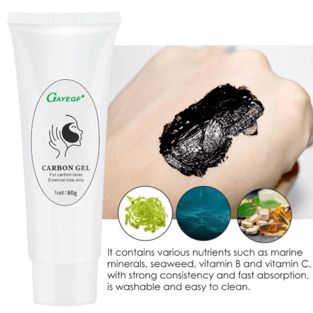 CharcoalPu 80g Facial Carbon Gel Mask Pore Shrinking Toner Duo 6