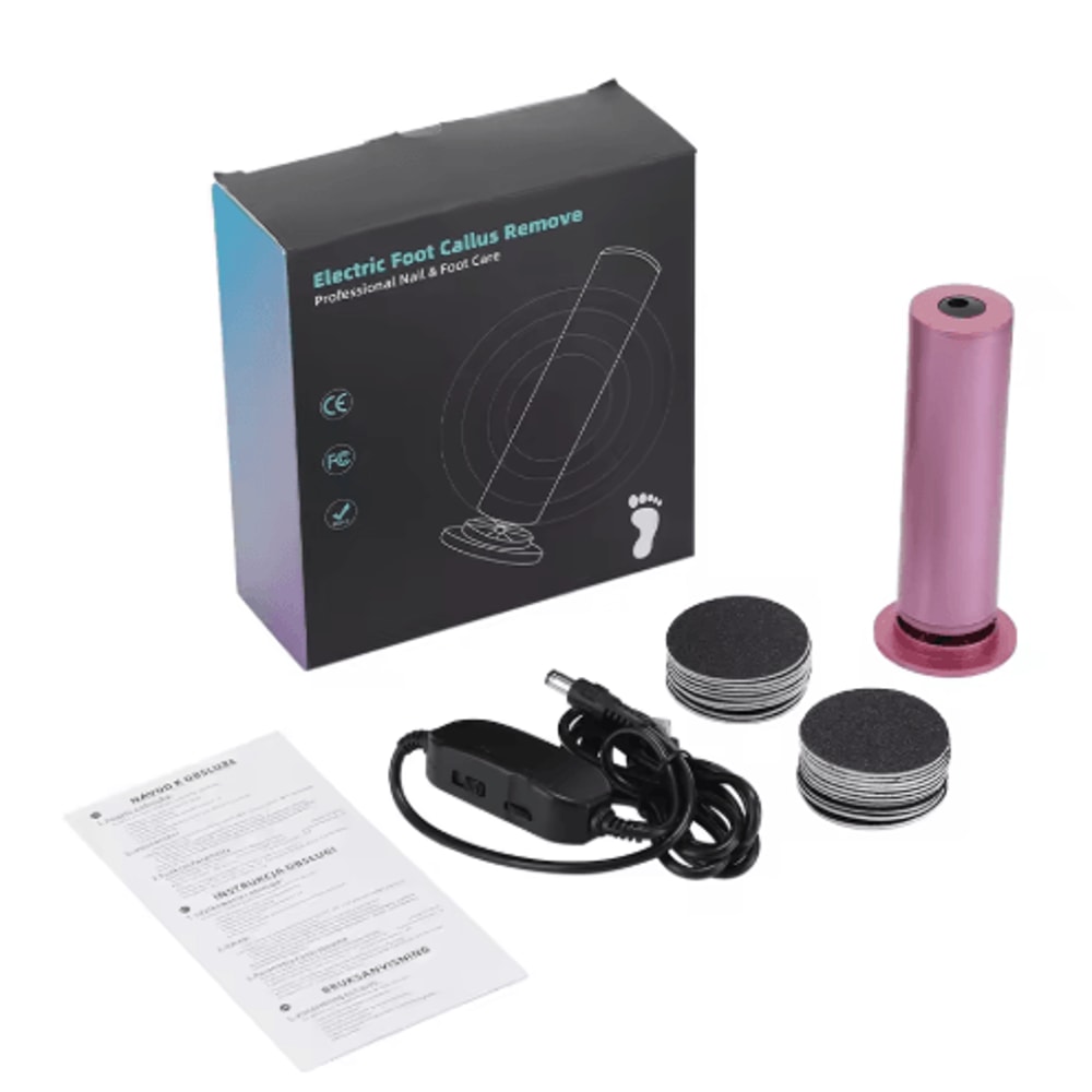 SmoothStep Pro Electric Foot Callus Remover Pedicure Tool Set 3