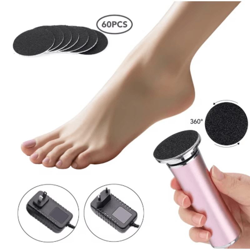 HeelRenew Pro Electric Foot Callus Remover Pedicure Tool Kit 7