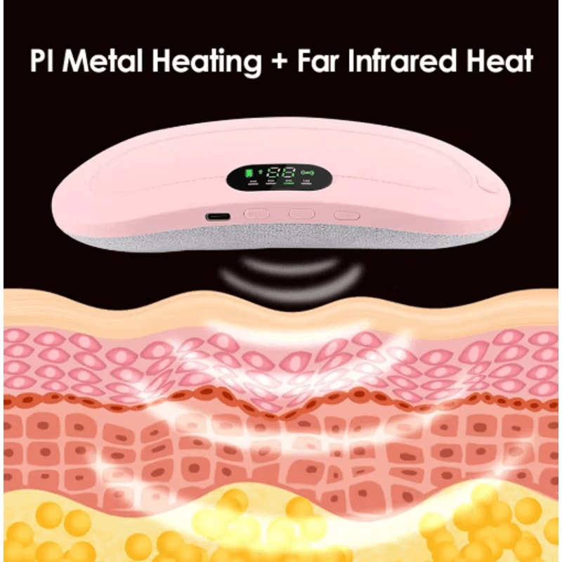 ComfortEase Portable Heated Massage Belt For Menstrual Comfort 8