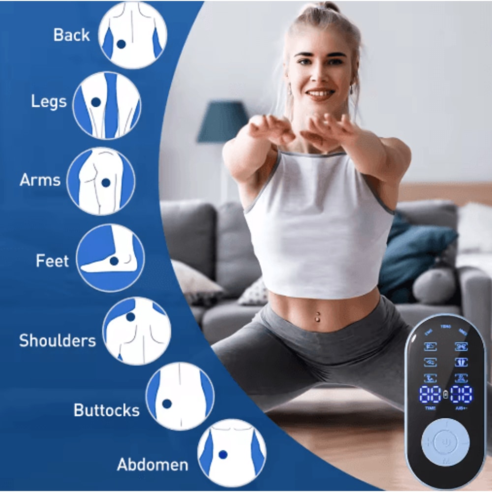 PulseFlex Pro EMS Electric Muscle Massager MultiMode TENS Device 7