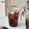RippleWave Transparent Drinking Glass Creative Wave Iced Coffee Tumbler 22
