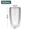 ThermoClear Double Wall Glass Coffee Cup HeatResistant Drinkware Set 1