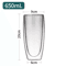 ThermoClear Double Wall Glass Coffee Cup HeatResistant Drinkware Set 4