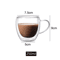 ThermoClear Double Wall Glass Coffee Cup HeatResistant Drinkware Set 9