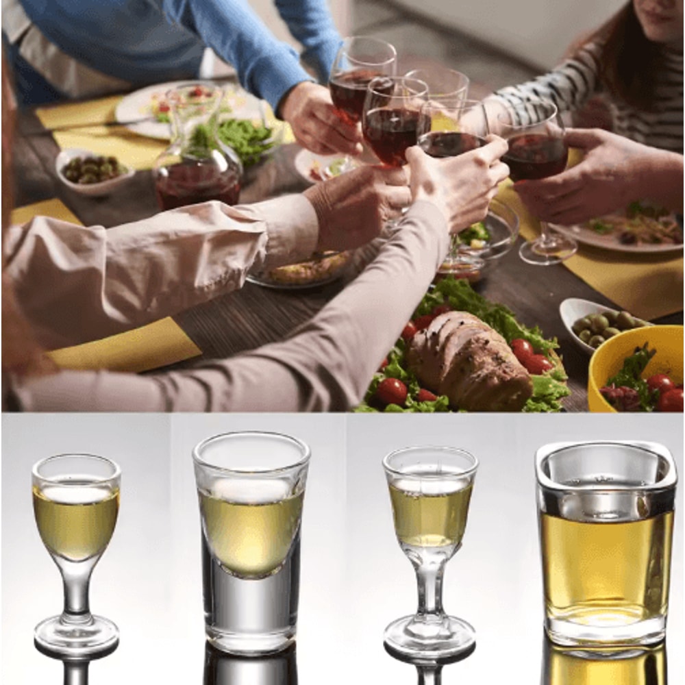 Chinese Style Mini Shot Glass Tumblers For Spirits Espresso 0