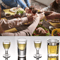Chinese Style Mini Shot Glass Tumblers For Spirits Espresso 0