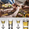 Chinese Style Mini Shot Glass Tumblers For Spirits Espresso 0