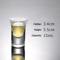 Chinese Style Mini Shot Glass Tumblers For Spirits Espresso 10