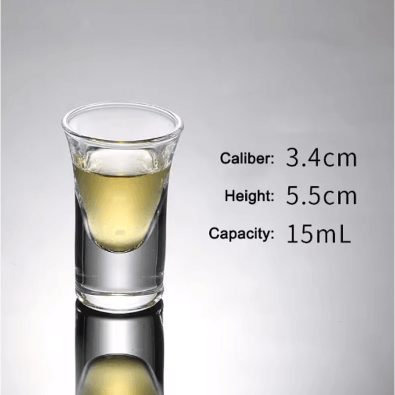 Chinese Style Mini Shot Glass Tumblers For Spirits Espresso 10