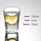 Chinese Style Mini Shot Glass Tumblers For Spirits Espresso 8