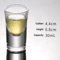 Chinese Style Mini Shot Glass Tumblers For Spirits Espresso 9