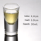 Chinese Style Mini Shot Glass Tumblers For Spirits Espresso 9