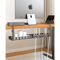Extendable Steel Under Desk Cable Management Tray With Power Strip Holder 0