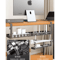 Extendable Steel Under Desk Cable Management Tray With Power Strip Holder 9