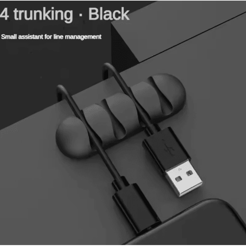 Smart Silicone Cable Holder Flexible Wire Winder Organizer 4