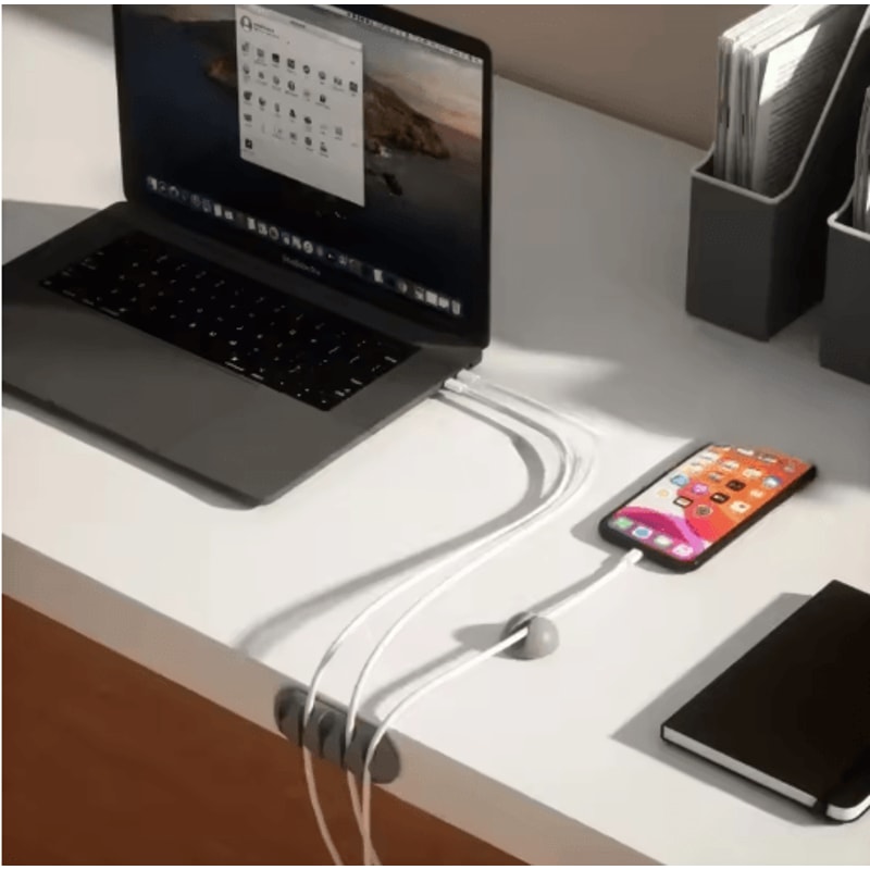 Smart Silicone Cable Holder Flexible Wire Winder Organizer 7