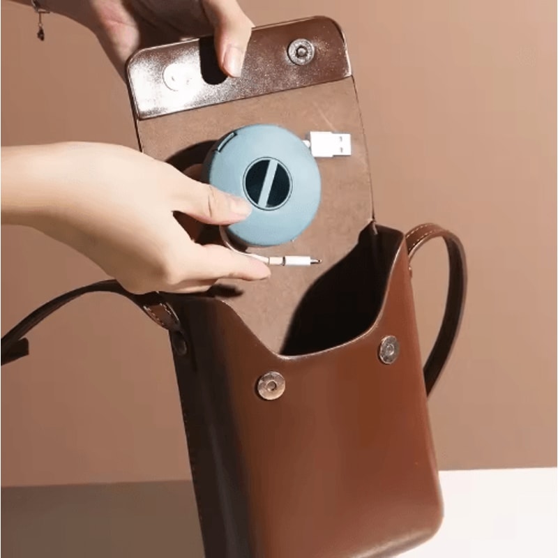 Transparent Retractable Charging Cord Organizer Storage Case 6