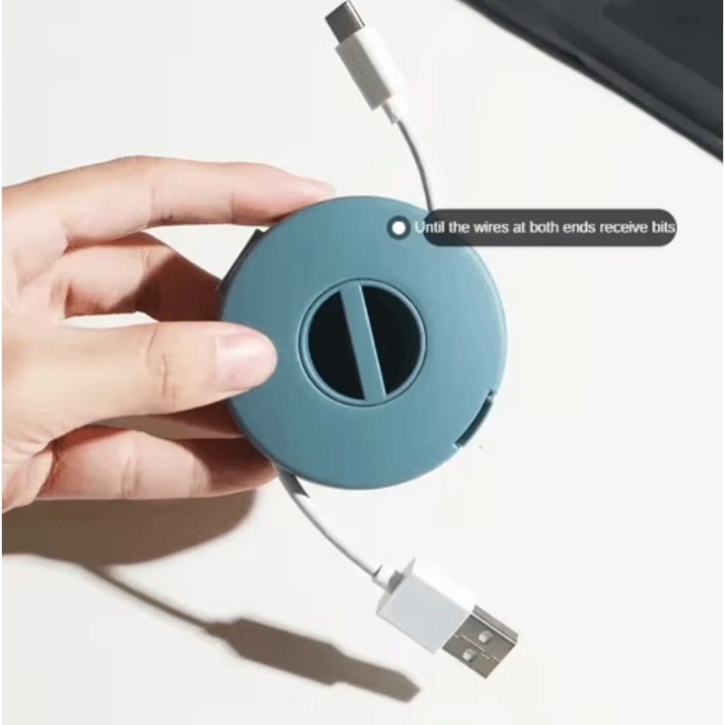Transparent Retractable Charging Cord Organizer Storage Case 8