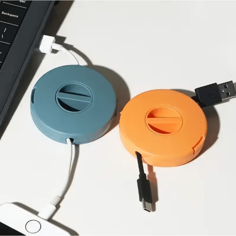 Transparent Retractable Charging Cord Organizer Storage Case 9