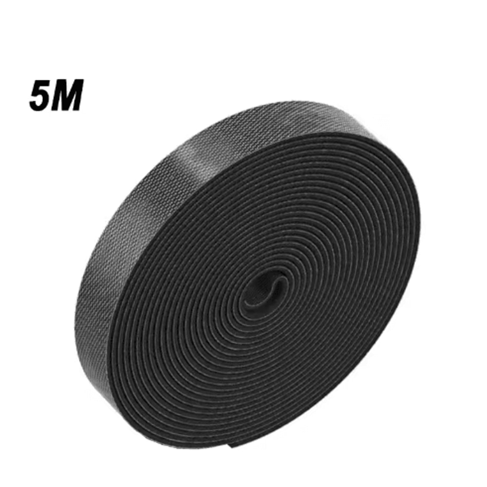 5M Reusable Cable Organizer Straps FreeCut Fastening Tape For Desk Wire Storage 2