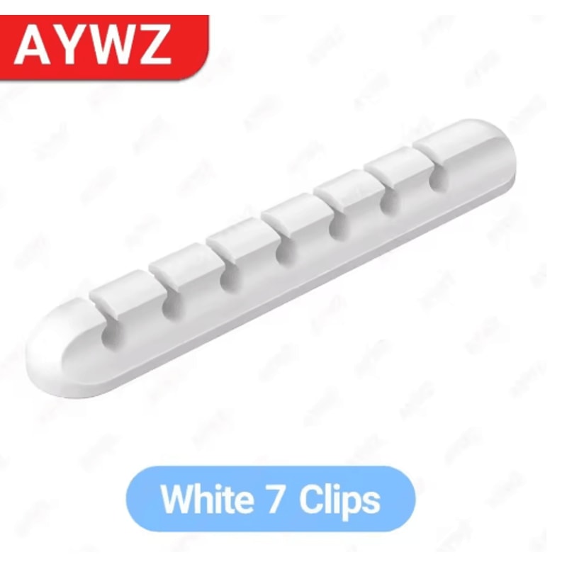 Adhesive Cable Holder Clips For Desktop Nightstand Cord Management 2