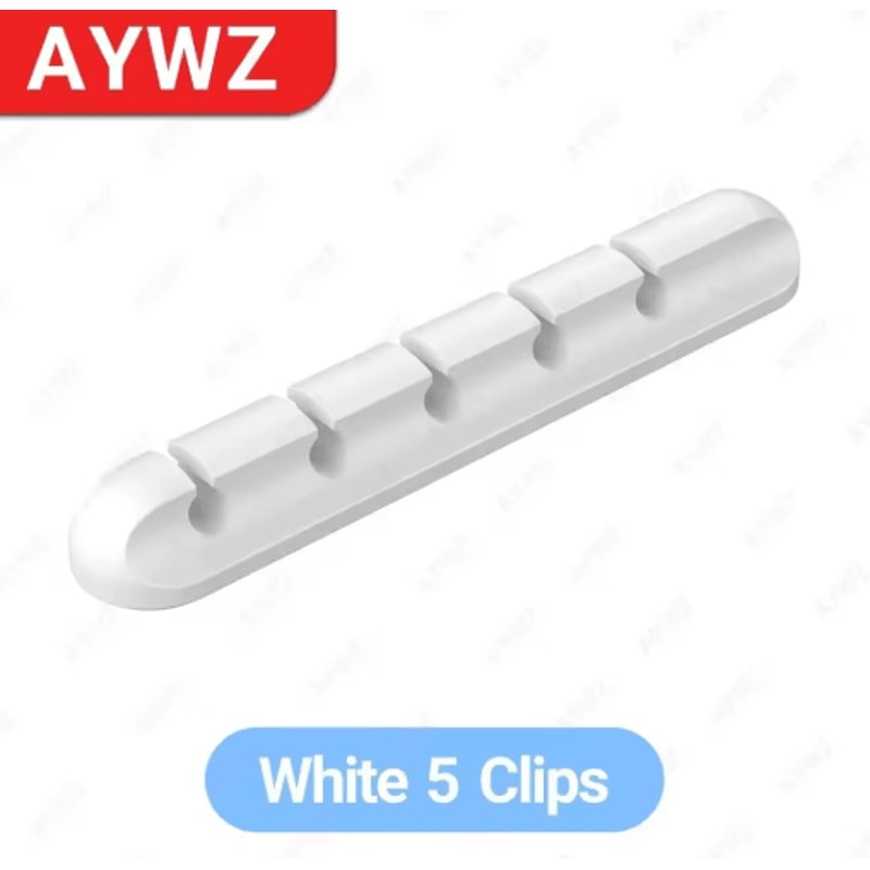 Adhesive Cable Holder Clips For Desktop Nightstand Cord Management 3