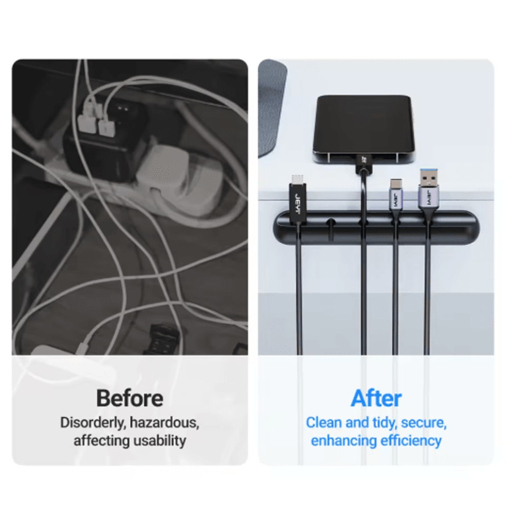 Adhesive Cable Holder Clips For Desktop Nightstand Cord Management 7