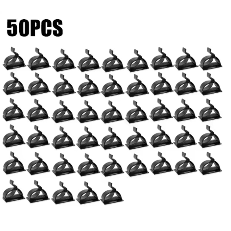 Universal Adjustable SelfAdhesive Cable Clips For Desk Home Office Car 2