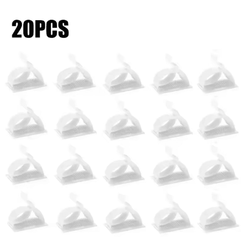 Universal Adjustable SelfAdhesive Cable Clips For Desk Home Office Car 4