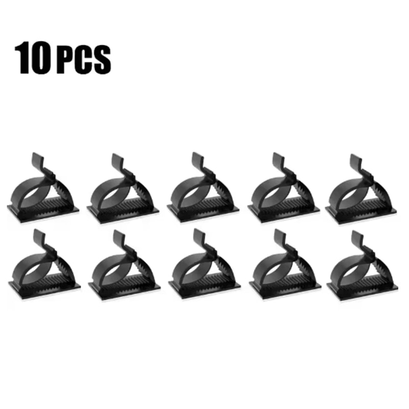 Universal Adjustable SelfAdhesive Cable Clips For Desk Home Office Car 7