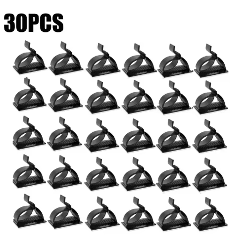 Universal Adjustable SelfAdhesive Cable Clips For Desk Home Office Car 8