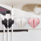 HeartShaped Mini Cable Winder Organizer Clips Set Of 2 0