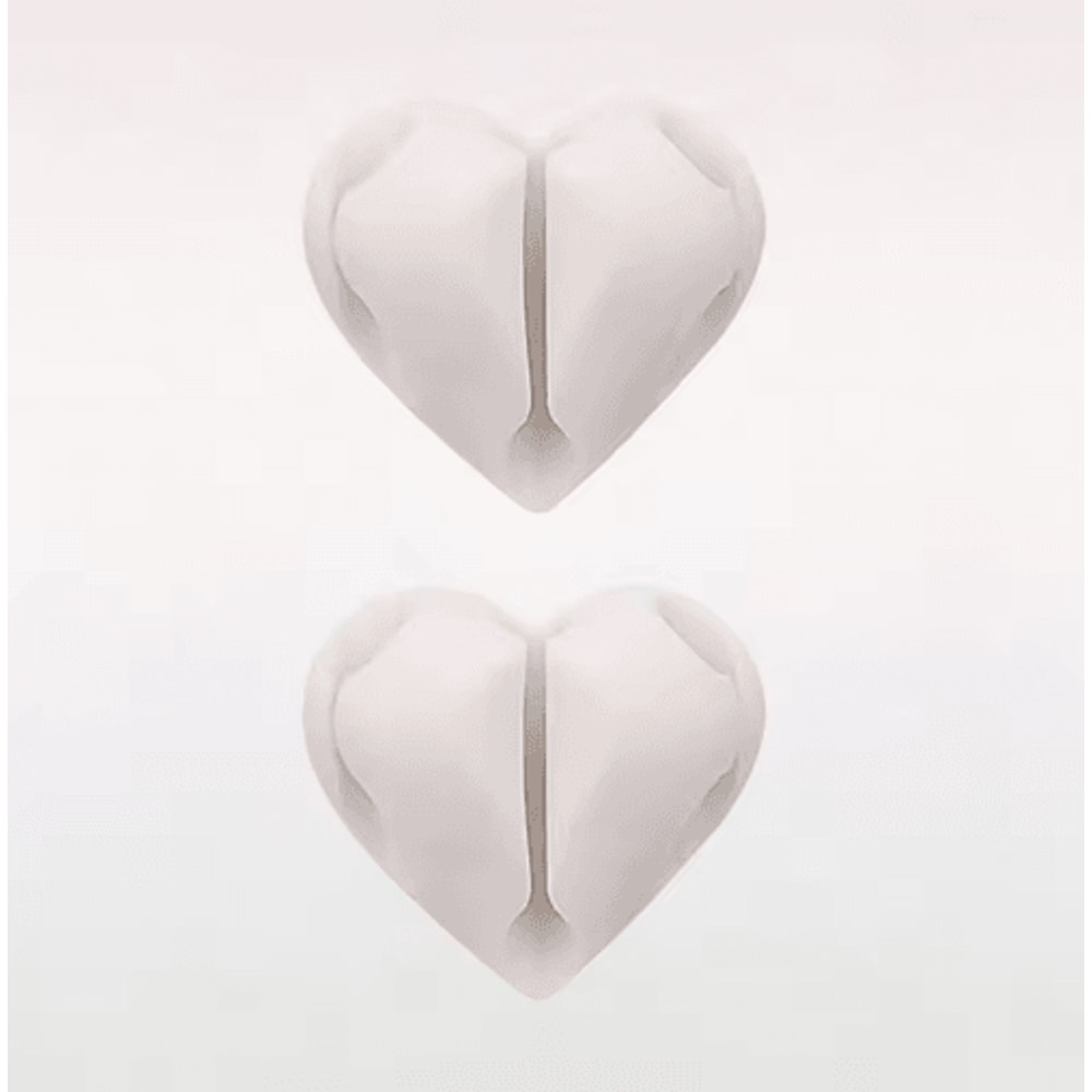 HeartShaped Mini Cable Winder Organizer Clips Set Of 2 6