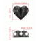 HeartShaped Mini Cable Winder Organizer Clips Set Of 2 8