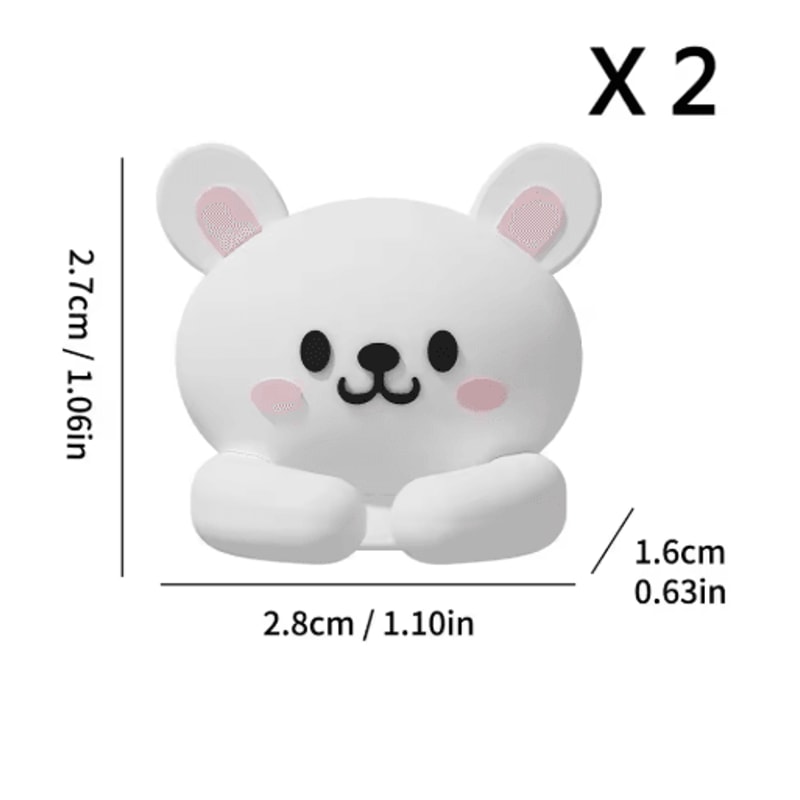 WORTHBUY Cute Desktop Cable Managers SelfAdhesive USB Cord Clips 6