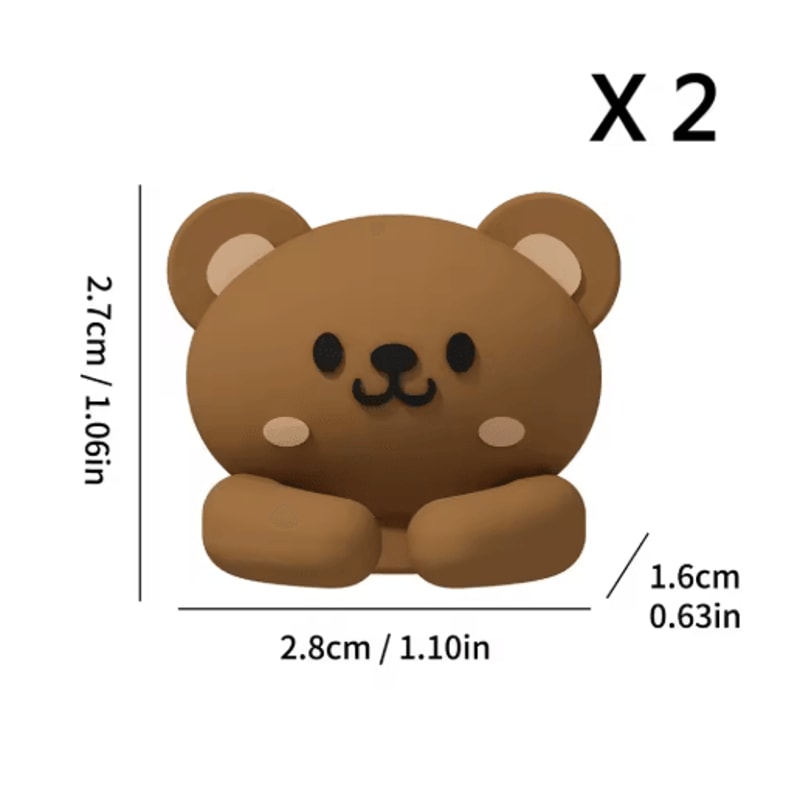 WORTHBUY Cute Desktop Cable Managers SelfAdhesive USB Cord Clips 7