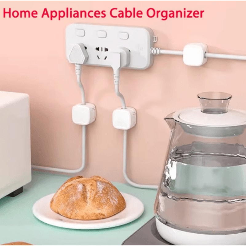 Magnetic Cable Clip Winder Adhesive Cord Organizer For Desk And Home 5