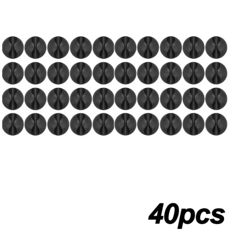 Silicone SelfAdhesive Cable Clips Phone Cord Holder Organizer 13