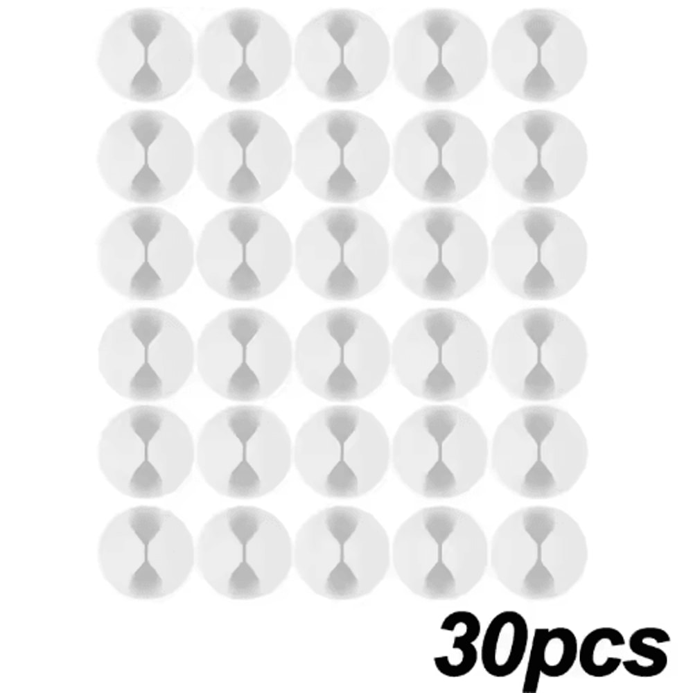 Silicone SelfAdhesive Cable Clips Phone Cord Holder Organizer 15