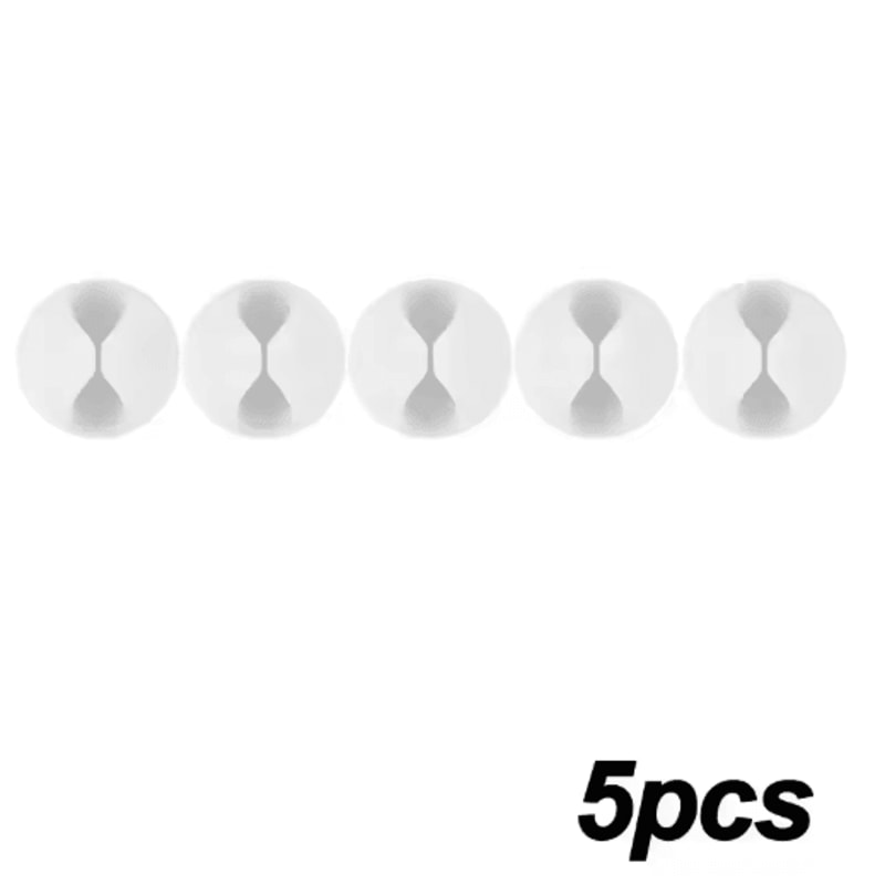 Silicone SelfAdhesive Cable Clips Phone Cord Holder Organizer 2