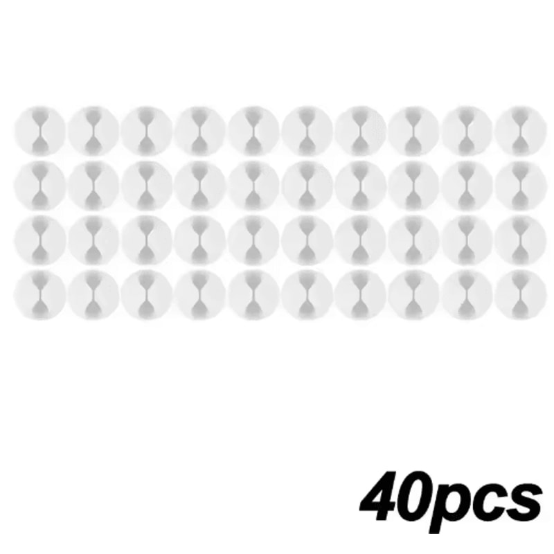 Silicone SelfAdhesive Cable Clips Phone Cord Holder Organizer 4