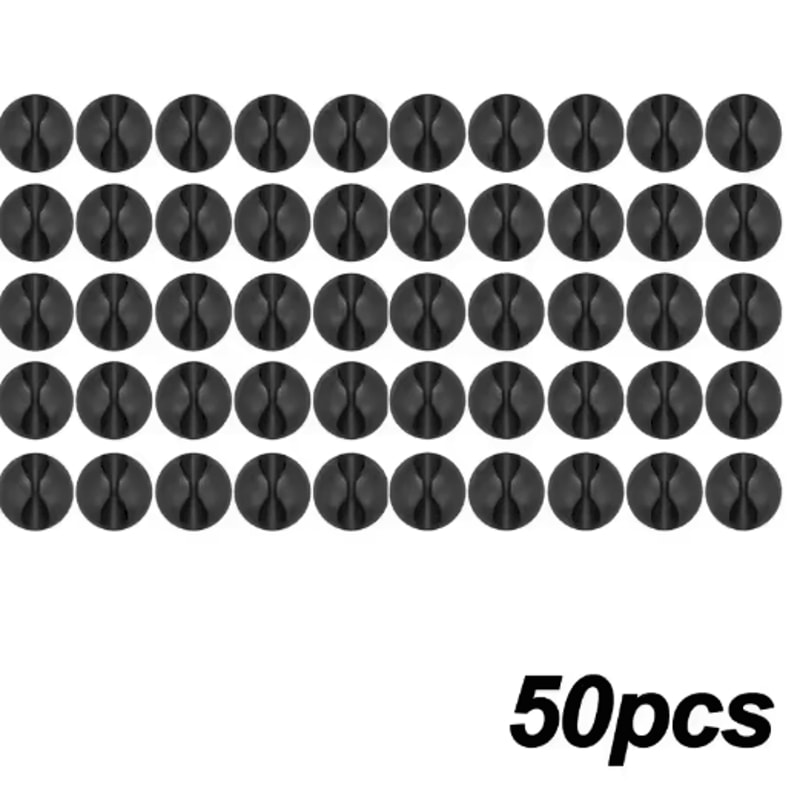 Silicone SelfAdhesive Cable Clips Phone Cord Holder Organizer 6