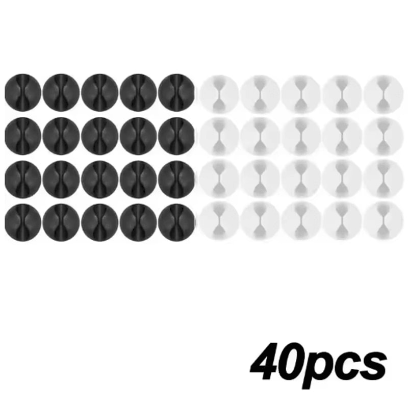 Silicone SelfAdhesive Cable Clips Phone Cord Holder Organizer 7